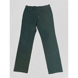 SPIER & MACKAY Slim Fit Green Chinos Mens Size 32 Cotton Blend Casual Pants